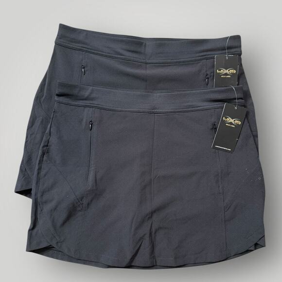 Liquid Yacht Wear Gold Label & Boot Bum Skirts Lot of 4 Size 10 NWT Uniform - Picture 2 of 10